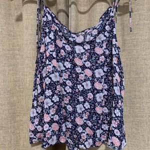Gentle Fawn Navy and Pink tie strap camisole